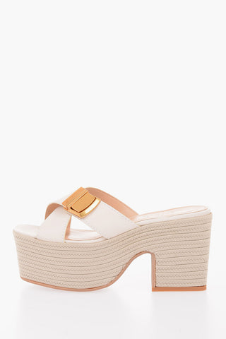 9 cm leather TATANES sandals with plateau