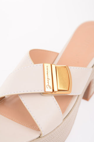 9 cm leather TATANES sandals with plateau