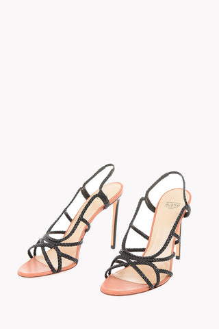 12,5cm Braided leather Sandals