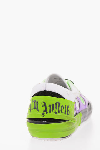 Fabric and suede leather FLAME Sneakers