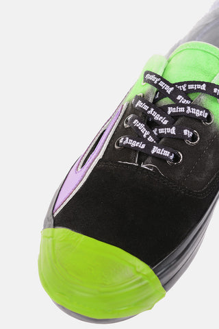 Fabric and suede leather FLAME Sneakers