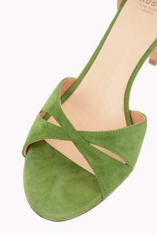8.5 cm suede leather Sandals