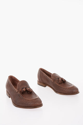 Braided leather BATIK Kiltie loafers