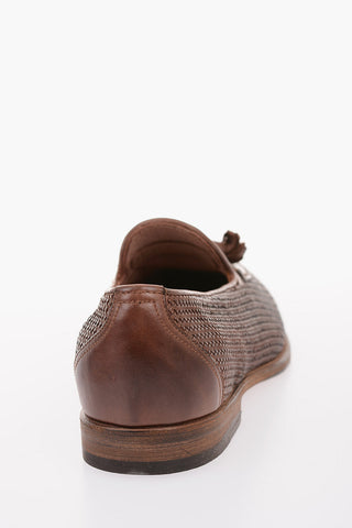 Braided leather BATIK Kiltie loafers