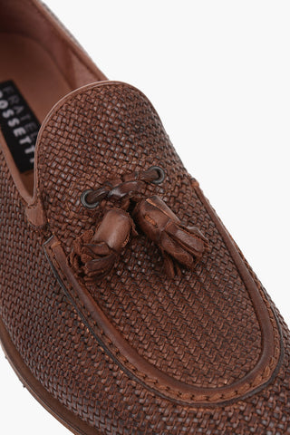 Braided leather BATIK Kiltie loafers