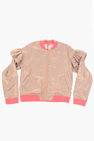 ruffled lurex JILIANE bomber