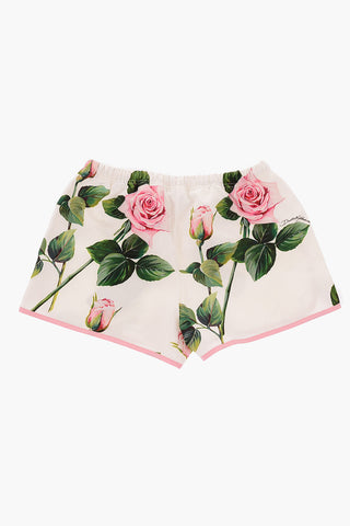 roses-print TROPICAL shorts