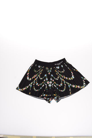Shorts Plissè Stampa Floreale
