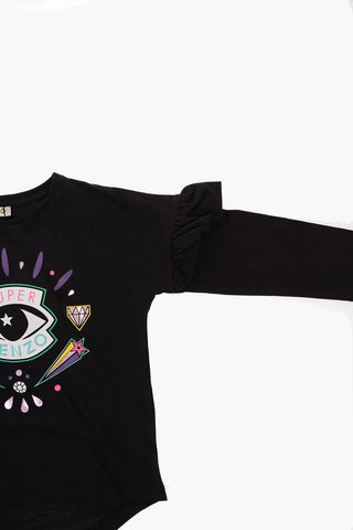 Ruffled Printed GEMMA T-shirt