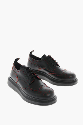 leather Derby brogues