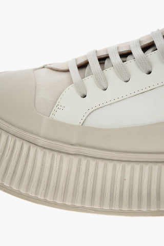 Platform sneaker in pelle scamosciata 5cm