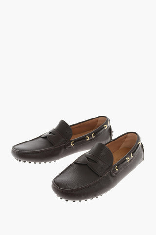 leather boat deck shoes