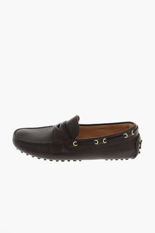 leather boat deck shoes