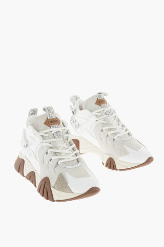 leather High-top Sneakers