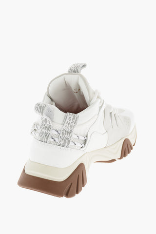 leather High-top Sneakers