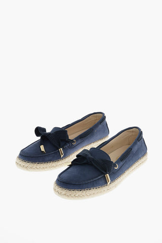 Ballerine in pelle scamosciata