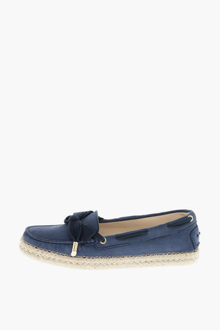 Ballerine in pelle scamosciata