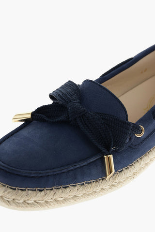 Ballerine in pelle scamosciata