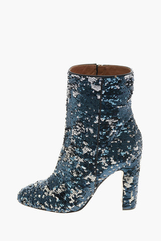 11cm sequined Ankle boots