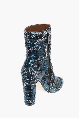 11cm sequined Ankle boots