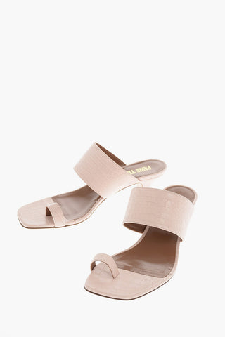 7cm key ring leather Mules