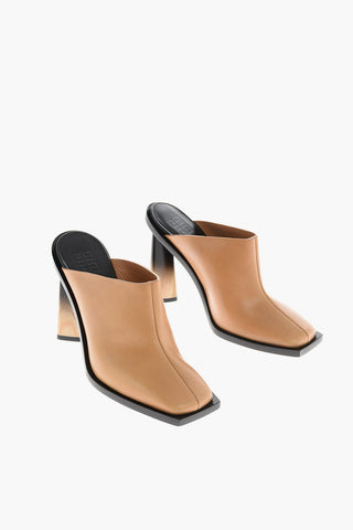 10cm leather Mules