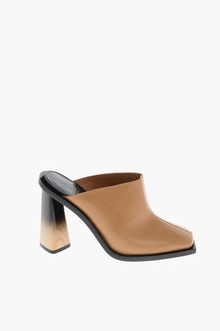 10cm leather Mules