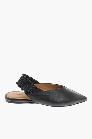 leather Point Toe Ballet flats