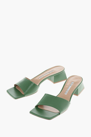 leather ALICE Square Toe Mules