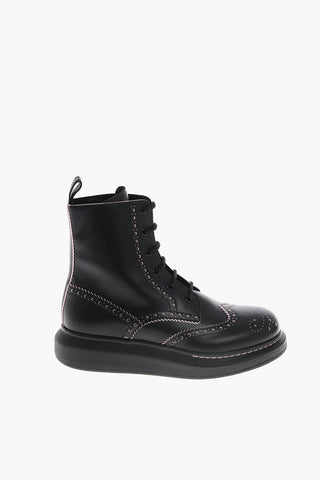 leather Combat boots