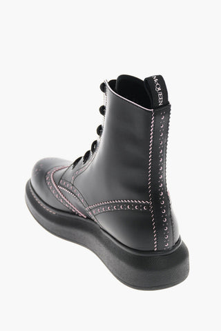 leather Combat boots