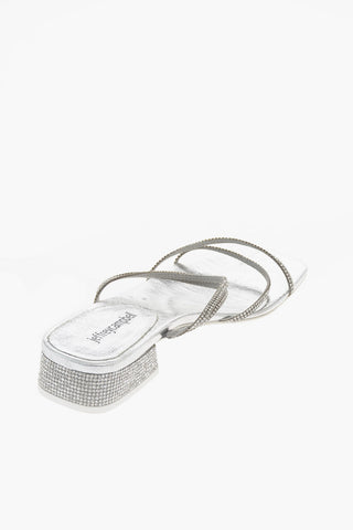 rhinestone embellished ADALIA Square Toe Sandals