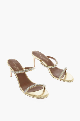 10 cm leather PRIYA Sandals with jewels