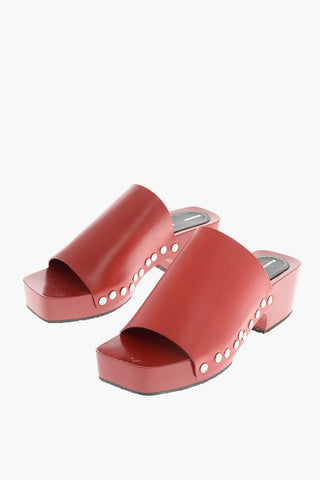 Mules in pelle 5 cm