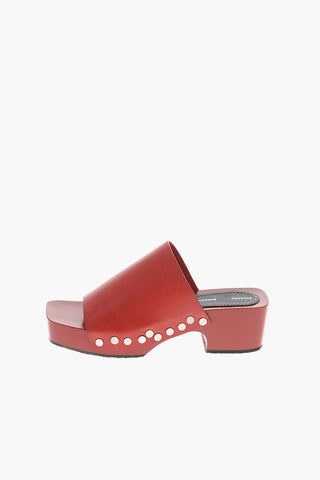 Mules in pelle 5 cm