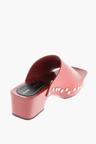 Mules in pelle 5 cm