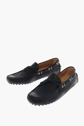 leather Kiltie loafers