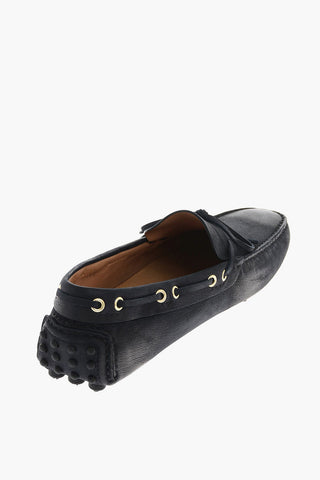leather Kiltie loafers