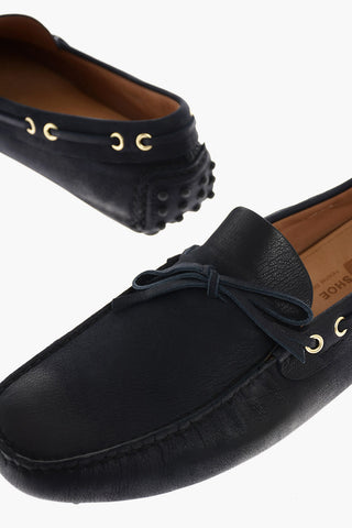 leather Kiltie loafers
