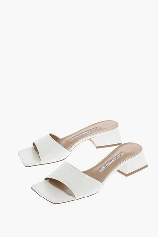 Mules ALICE in pelle Punta Quadrata 5cm
