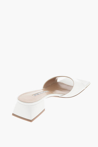 Mules ALICE in pelle Punta Quadrata 5cm