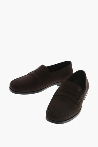 leather suede boat deck shoes