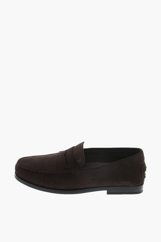 leather suede boat deck shoes