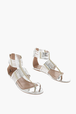 leather RAVELLO key ring Gladiator sandals