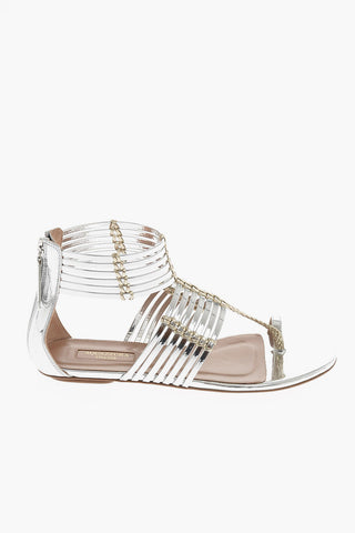 leather RAVELLO key ring Gladiator sandals