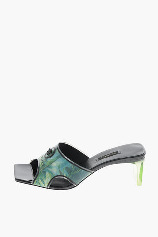 5.5 cm jungle Square Toe Mules