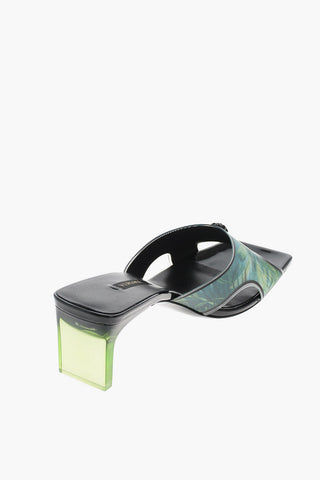 5.5 cm jungle Square Toe Mules
