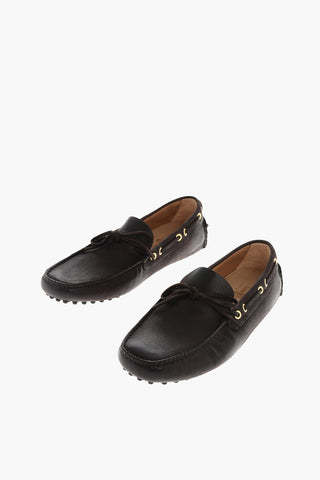 leather boat deck shoes