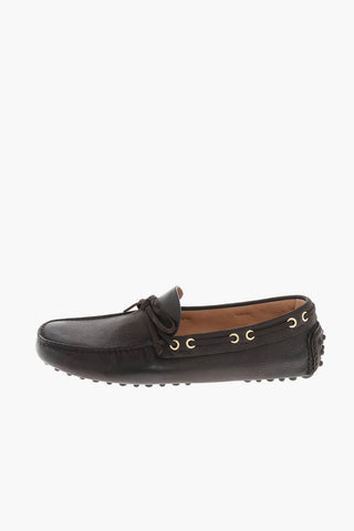 leather boat deck shoes