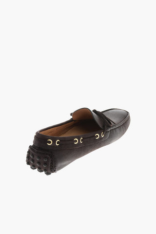 leather boat deck shoes